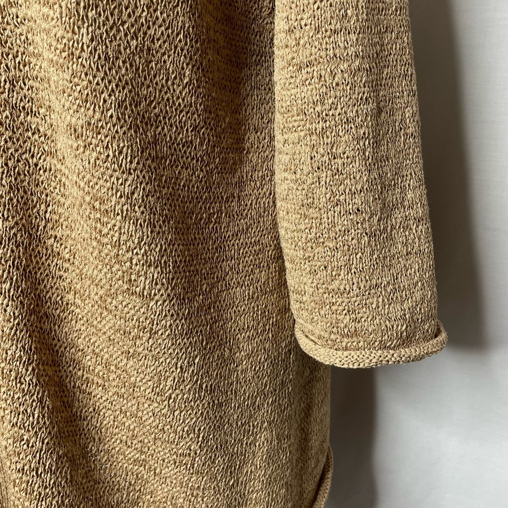 BIRCH HILL Beige/ Tan 3/4 Length Sleeve Sweater Size Large - Picture 6 of 9